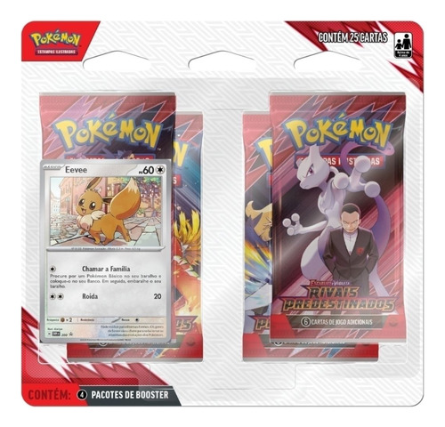 Rivais Predestinados Blister Quadruplo Eevee Pokemon Tcg