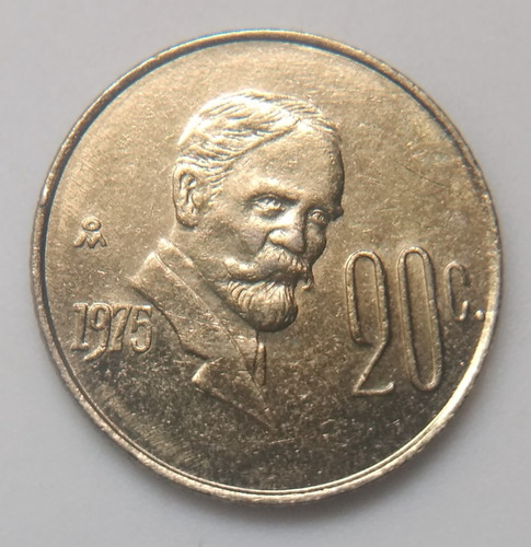 Moneda 20 Centavos Madero 1975, 77, 83