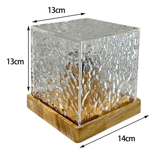 Lámpara De Mesa Con Efecto De Onda De Agua Acrílica,