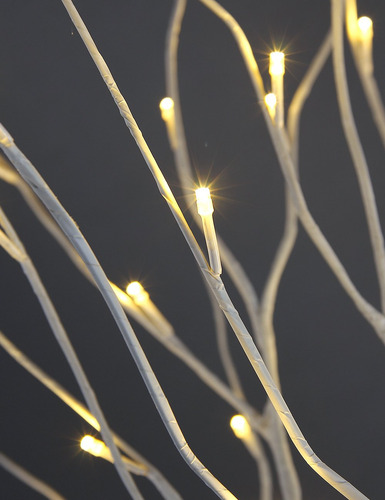 Birch Tree Lightshare De 4 Pies Con 48 Luces Led De Color Bl