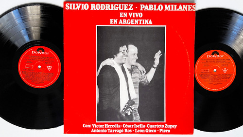 Silvio Rodriguez Pablo Milanesen Vivo En Argentina 2xlp Ex