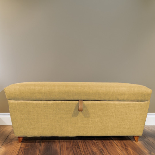 Baul Banco Pie De Cama 100 Cm Chenille Sambayon Chenille