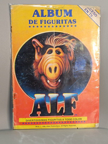 Album De Figuritas Alf Completo Alien Productions 1988