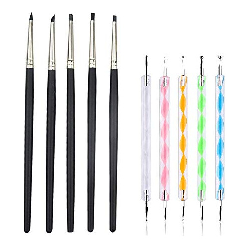 Comiart Clay Shaper Ball Stylus Dotting Tools Set For C...