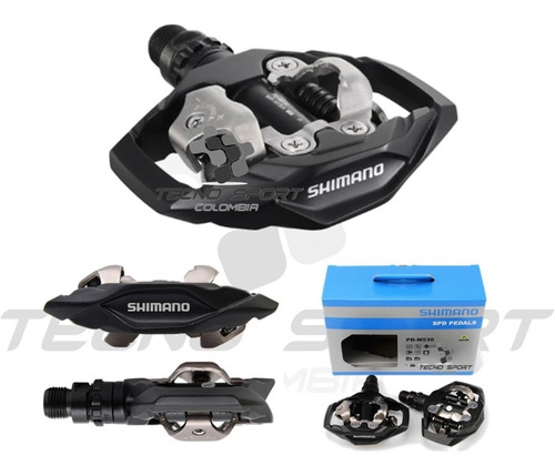 Pedal Shimano Pd M530 Trabas O Calas Automáticos Dobles Mtb