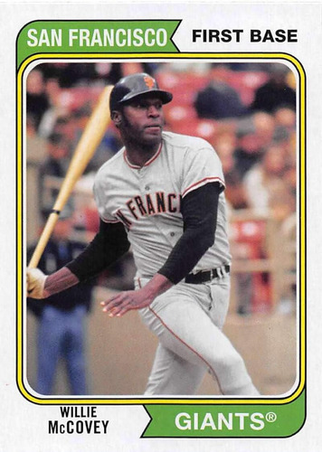 2020 Topps Archives Baseball 1974 Diseño 186 Willie Mccovey 