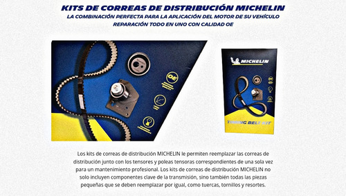 Correa De Tiempo Michelin Chevrolet Optra Tapa Amarilla