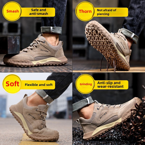 Zapato De Seguridad 42 Cómodo Y Resistente Acero
