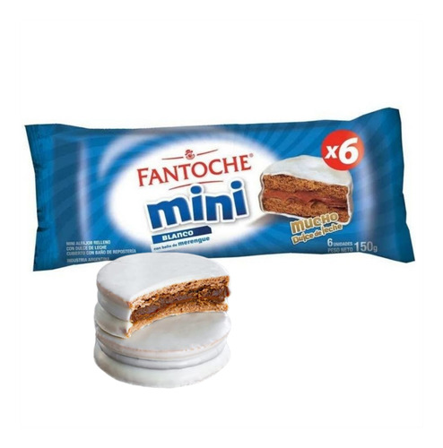 Alfajor Mini Blanco Fantoche 6u X 150g