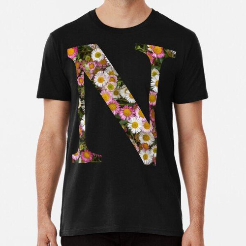 Remera Lettre N Flowers Rosas Surtidas Claras Algodon Premiu