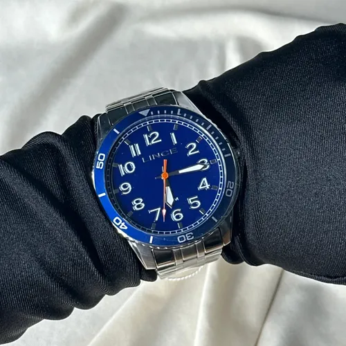Relógio Lince Masculino Azul 50m + Canivete Brinde | MercadoLivre