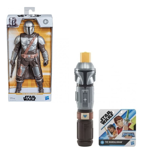 Pack Star Wars Figura + Sable The Mandalorian / Diverti