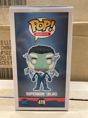 Superman Blue 419 Dc Super Heroes Sdcc 2021 Funko Pop Nuevo