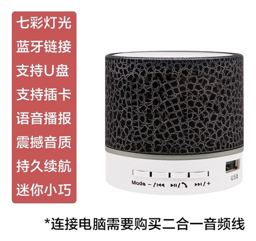 Altavoz Bluetooth A10 Con Carcasa Metálica, Color Negro