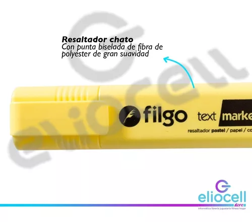 RESALTADOR FILGO TEXT MARKER PASTEL AMARILLO