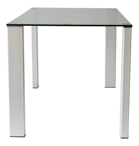 Imagen 2 de 10 de Mesa Vidrio Templado Y Cromo 150x90 Delhi 2da Selecc Outlet