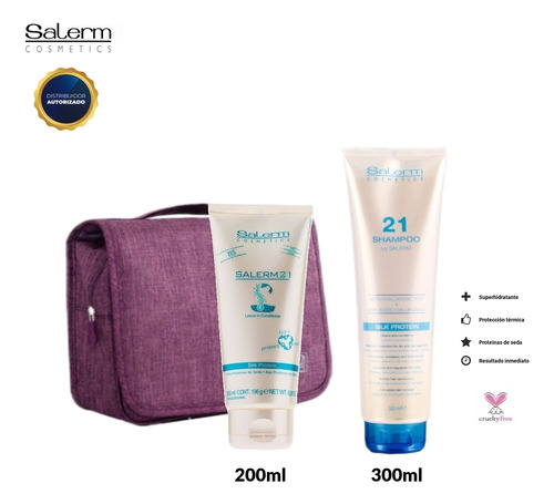 Kit Shampoo Salerm 21 Y Salerm 21, Cuidado Capilar Nutricion