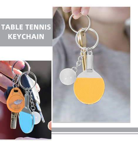 Llaveros De Tenis De Mesa Con Temática Deportiva, 2 Unidades