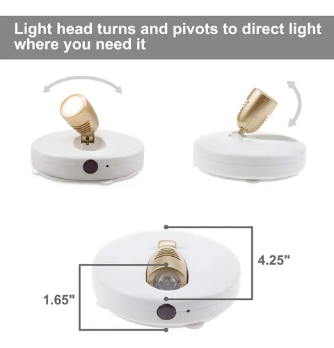 Paquete De 2 Luces Led Tipo Disco Spotlight Biglight Que Fun