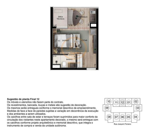 Apartamento Com 1 Dormitório(s) Localizado(a) No Bairro Itaim Bibi Em São Paulo / São Paulo - 4880:909201