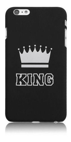 Moda King Queen Lovers Telefone Móvel Pc Scrub Capa Su