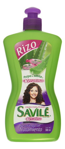 Savile Crema Para Peinar Pulpa De Savila Y Keratina (rizo) .