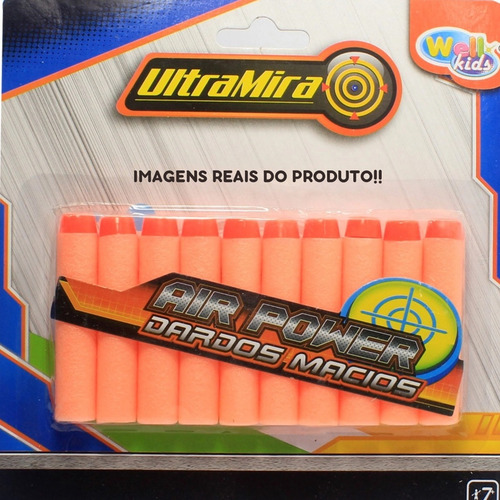 60 Dardos Macio Brinquedo Espuma Refil Pistola Nerf Munição