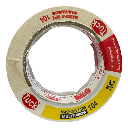 Cinta Pintor Tuck 104 Masking Tape P/ Enmascarar 24mm X 50m