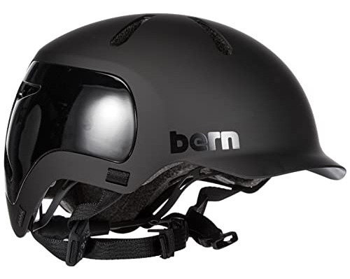 Bern Watts 2.0 Casco Ciclismo, Negro Mate, Medio