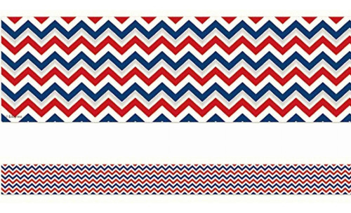 Edupress Patriotic Chevron Borde Recto (ep63274)