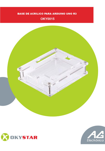 Base De Acrilico Para Arduino Uno R3 Okystar
