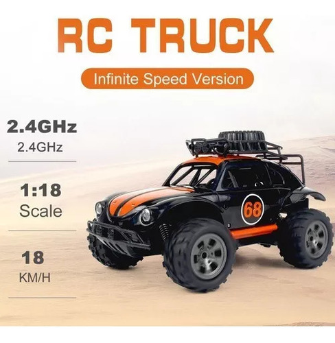 Nuevo Coche Beetle Rc De Alta Velocidad Todoterreno 1/18 Rc