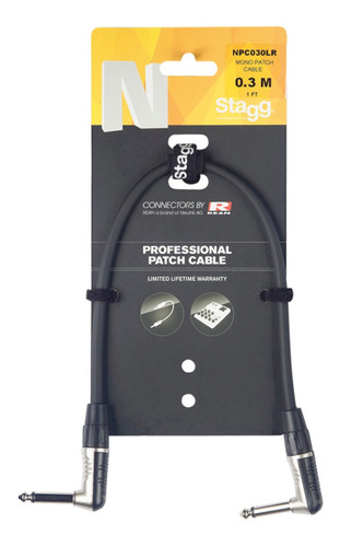 Cable Stagg Npc030lr Interpedal Plug Ang - Plug Ang 30 Cm