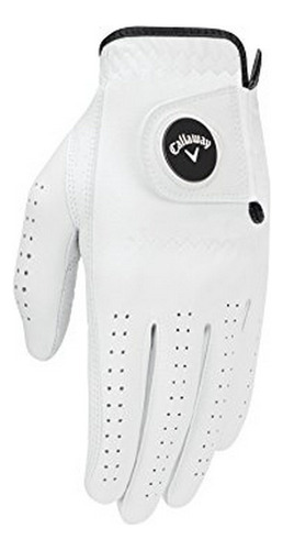 Opti Flex Guante De Golf Callaway Hombres, Blanca, Medio - G