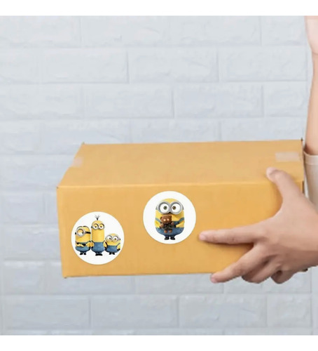 Pegatinas De Minions Stickers 8 Diseños Calcomanías 500pzas