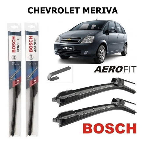 Escobillas Limpiaparabrisas Aerofit Bosch Chevrolet Meriva