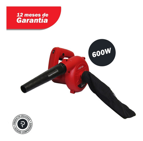 Imagen 2 de 8 de Sopladora Aspiradora 600w Pektra Electrico Bolsa De Hojas