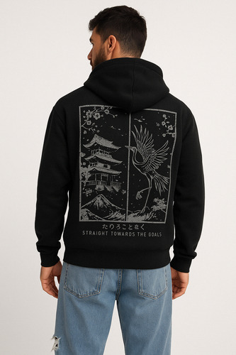 Buzo Con Capucha Estampado Hombre Japon Redskin