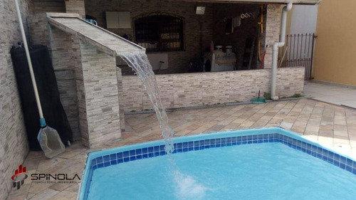 Imagem 17 de 19 de Sobrado Com 3 Dormitórios À Venda, 169 M² Por R$ 450.000,00 - Solemar - Praia Grande/sp - So0057