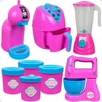 Comprar Kit Cozinha Brinquedo Infantil Eletrodomésticos Cu002F Potes 8pc