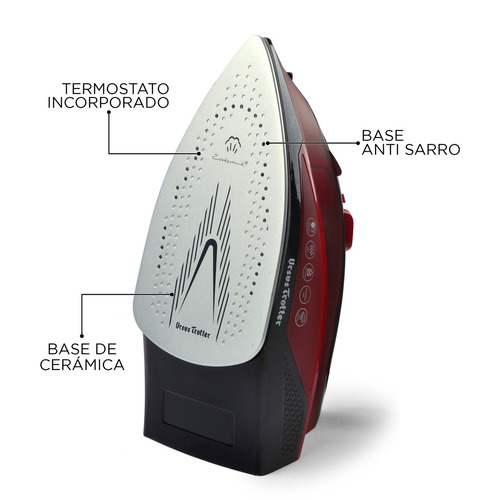 Plancha A Vapor 2200w 260ml Rojo Ut-dunst Ursus Trotter