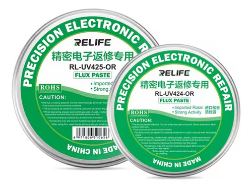 Flux Pasta Alta Precision Relife Rl-uv424-or Soldadura Micro