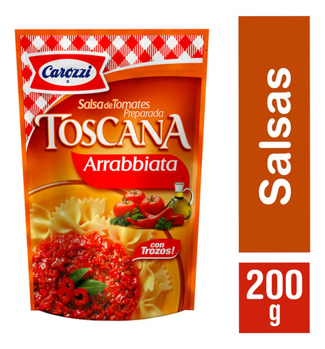 Salsa De Tomate Toscana Carozzi 200 Gr(10 Unid )super