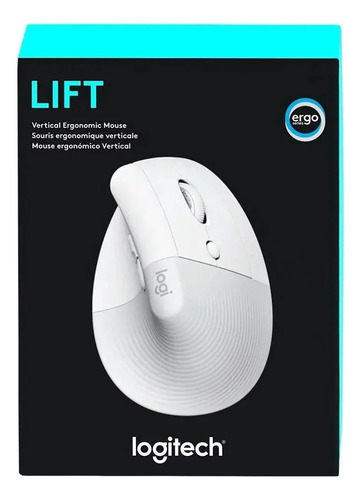 Mouse vertical inalámbrico Logitech  Serie Ergo Lift blanco crudo