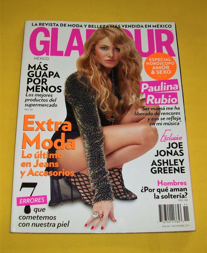 Paulina Rubio Revista Glamour 2011 Joe Jonas Cristian Castro