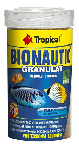 Alimento Peces Marinos Bionautic Granulat 55 Gramos Tropical