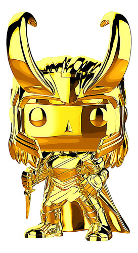 Funko Pop! Marvel Stud10s Loki Gold Chrome #376 Original (Usado)