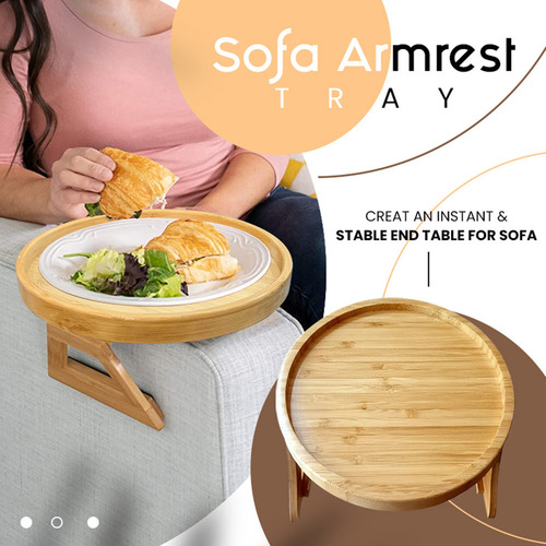 Mesa De Sofá Portátil Con Soporte De Clip