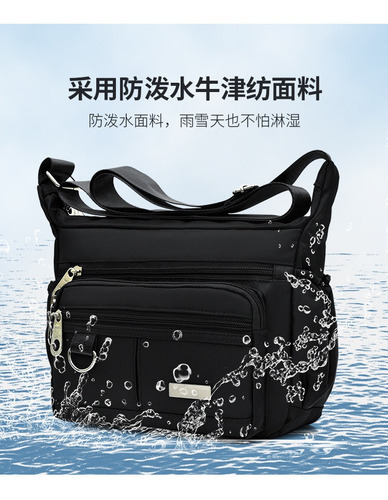 Bolso Bandolera Impermeable Con Varios Bolsillos
