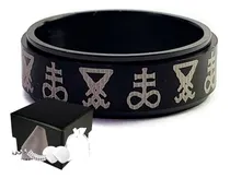Comprar Combo Anillo Baphomet Leviatán Sigilo Cruz Satán Acero Ino C